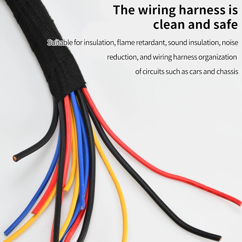 15m Tape Auto Motorcompartiment Auto Met Hoge Temperatuurbestendigheid Isolatie Vlamvertragende Fluwelen Elektrische Tape Doek
