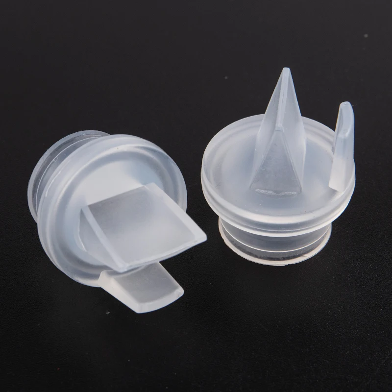 Extractor de leche con válvula de pico de pato, extractor de leche, protección de reflujo, pezón de alimentación de bebé de silicona, Manual/eléctrico, accesorios de extractor de leche, 2 piezas