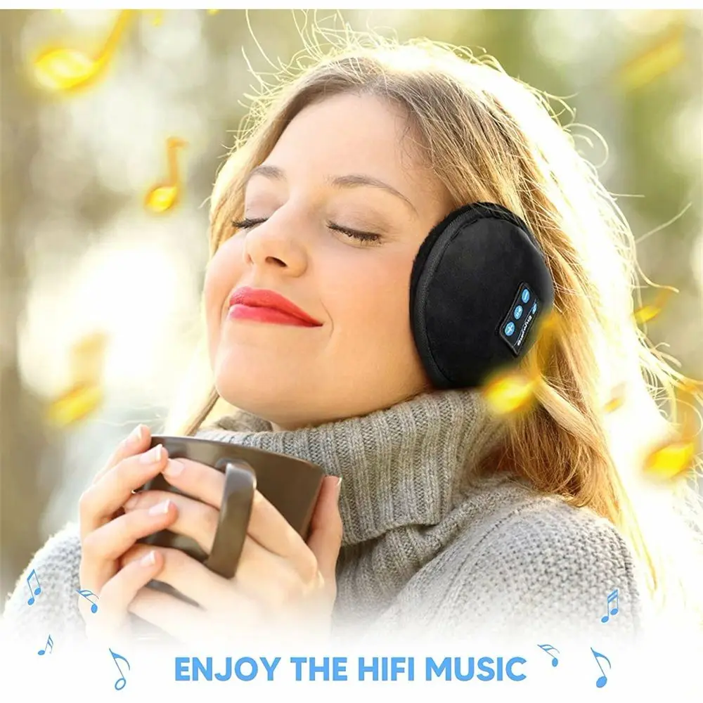 Giữ Ấm Bluetooth 5.0 USB Tai Nghe Tai Nghe Bluetooth Tai Nghe Nhạc Không Dây Bịt Tai Giữ Ấm