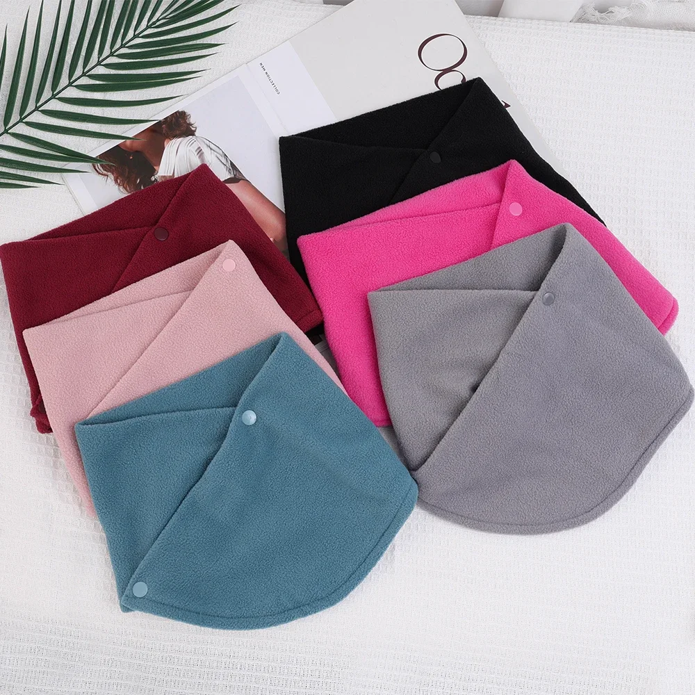 2023 bufanda Polar de invierno para mujer, bufandas cálidas a prueba de frío, moda para exteriores, bufanda de Color sólido, pañuelo para el cuello
