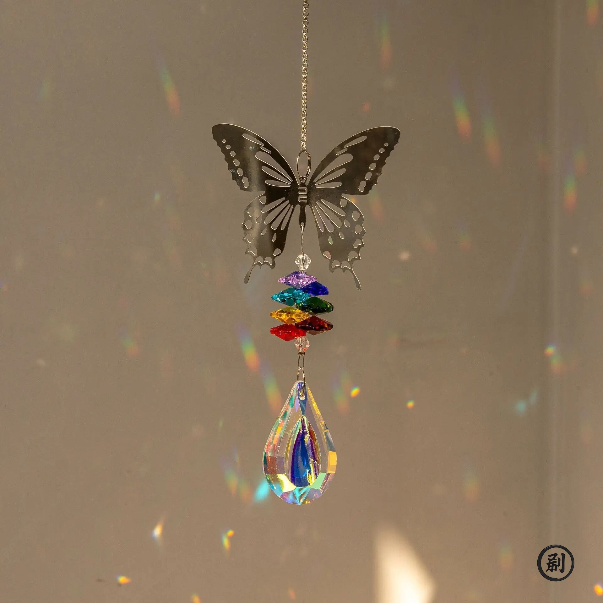 Crystal Sun Catcher Prisms Hanging Rainbow Chaser Window Wind Chime Tree of Life Home Decoration Car Art Hanging Pendant