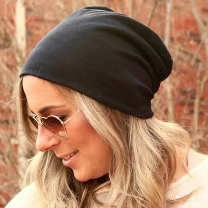 Gorros cálidos de invierno para hombres y mujeres, gorros de punto apilables suaves e informales con estilo, gorros elásticos de Hip Hop Unisex