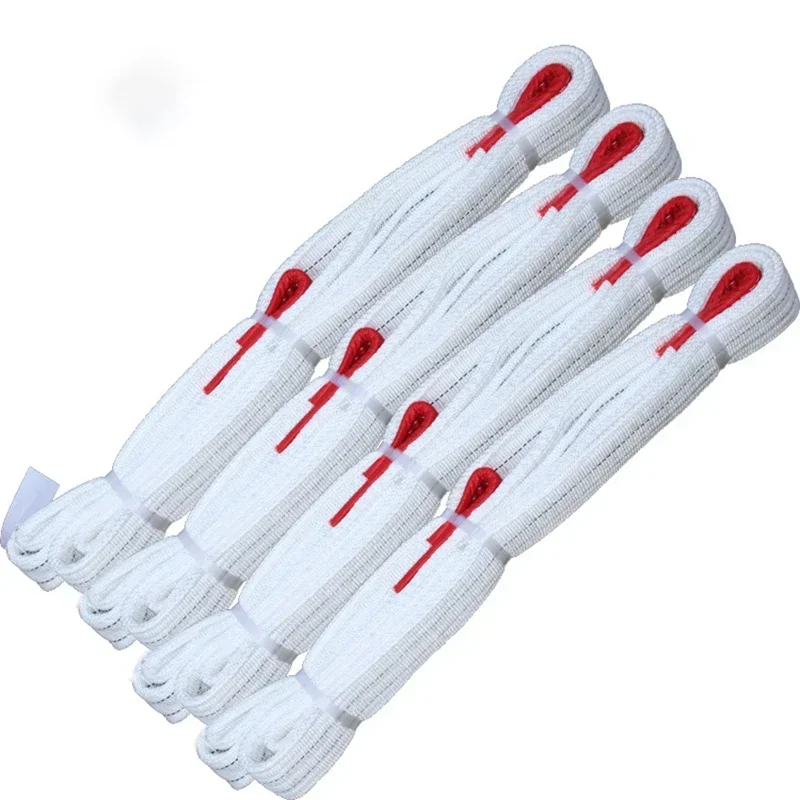 1Tx3M 1Tx1M 2Tx1M cinturón de elevación Industrial resistente al desgaste cinturón de elevación plano remolque eslinga grúa elevación carga poliéster blanco