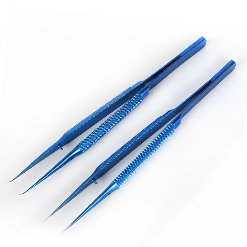 Precision Titanium Alloy แหนบซ่อมมืออาชีพลายนิ้วมือ Fly Line โทรศัพท์เมนบอร์ด Antimagnetic Electronics Forceps