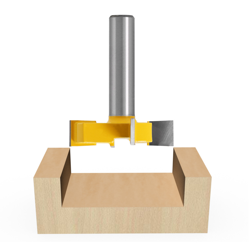 1pc punte per fresatura per la lavorazione del legno di alta qualità - taglierina per scanalatura a 4 bordi con gambo da 8 mm 12,7 mm per utensili di fresatura del legno di precisione