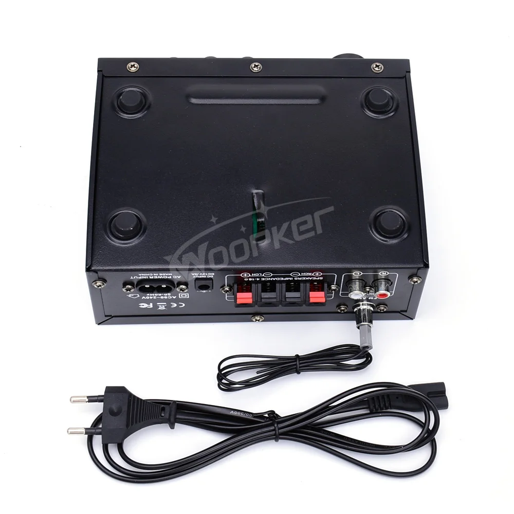 Woopker AK45 Pro Audio Amplifier Max Output 820W Channel 2.0 Bluetooth AMP Karaoke HiFi Digital Stereo Receiver for Home RVs