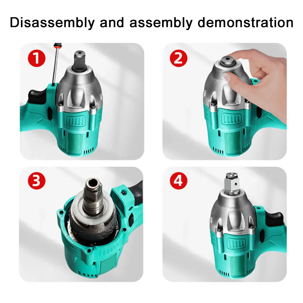 ไฟฟ้าBrushlessประแจผลกระทบเพลาอุปกรณ์เสริม 18V Single/Dualใช้ไร้สายประแจPartเครื่องมืออุปกรณ์เสริม