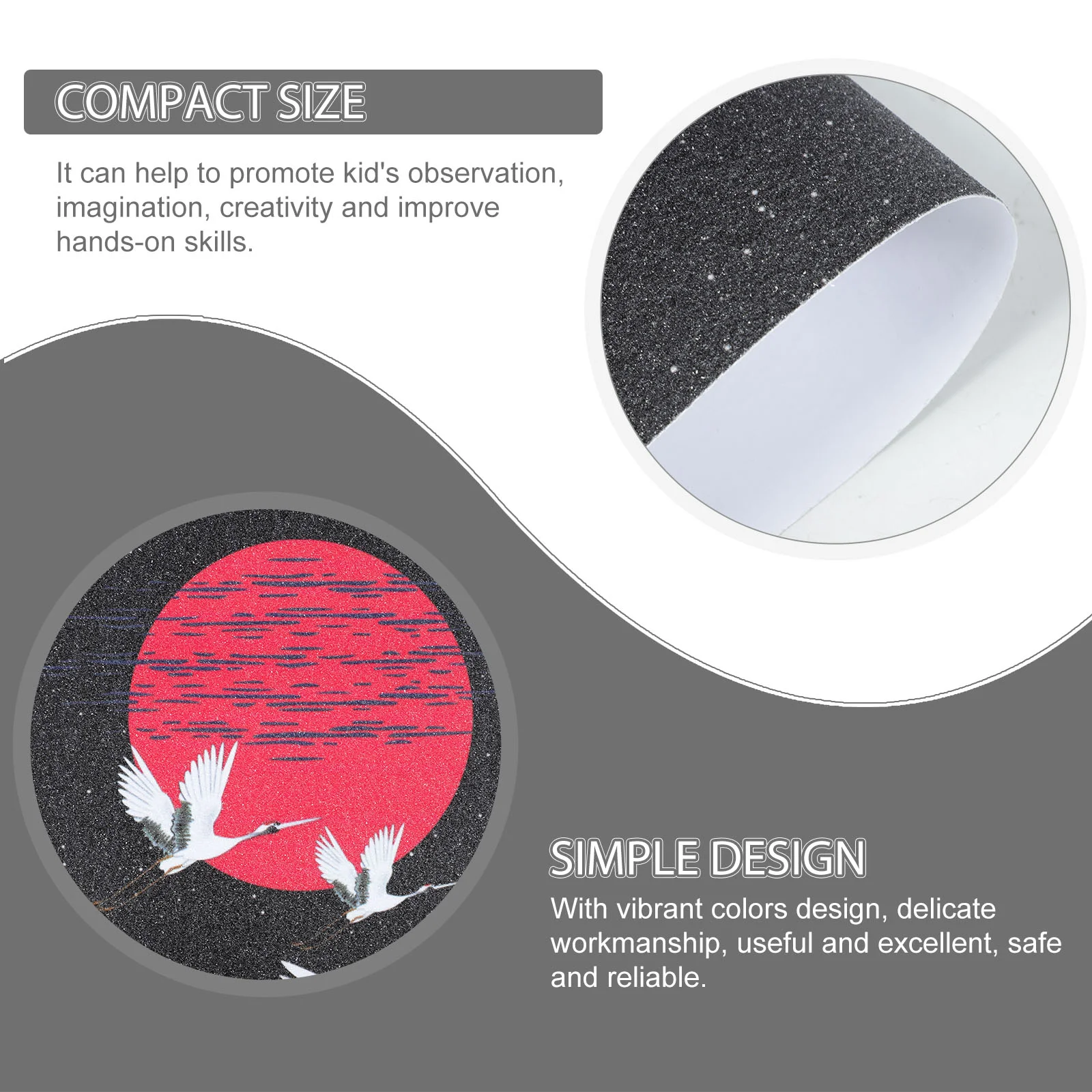 เทปสเก็ตบอร์ด Grip สติกเกอร์ Longboard Scooter ตกแต่ง Griptape กระดาษทรายตกแต่ง Frosted สเก็ตบอร์ด Sticky Board Decal บ้าน