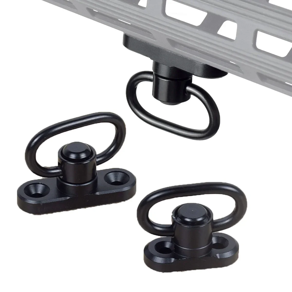 Tactical RSA GBB QD Slings Swivel Ring Mount MLOK Stud Adapter 20mm Rail Airsoft Rifle Hunting Buckle Clip Accessories AR15 AK47