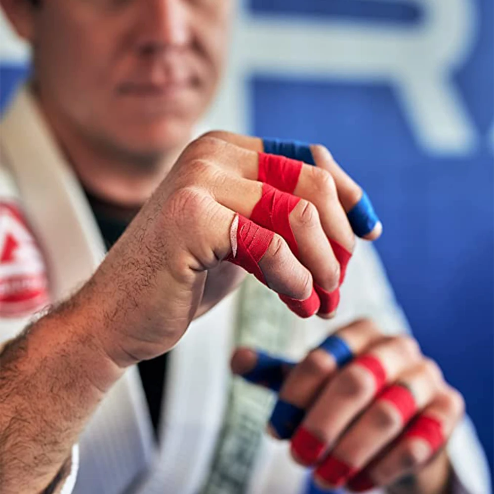 Cinta de dedo para BJJ, cintas Kinesio, cinta deportiva de jiu-jitsu, vendaje autoadhesivo, accesorios de Jujitsu, vendaje elástico
