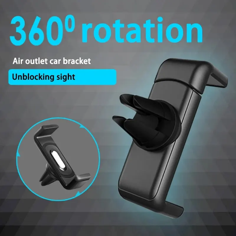Suporte universal para celular, clipe de montagem para saída de ar do carro, suporte para celular, abs, suporte para telefone, acessórios interiores