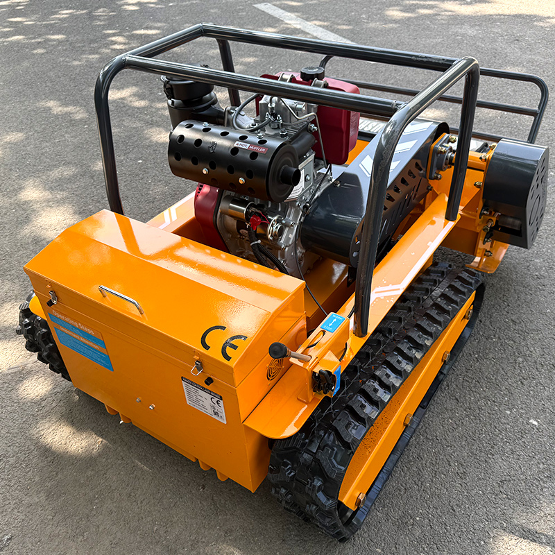 Aangepaste fabriek nieuwste automatische zero turn batterij crawler afstandsbediening robot elektrische grasmaaier