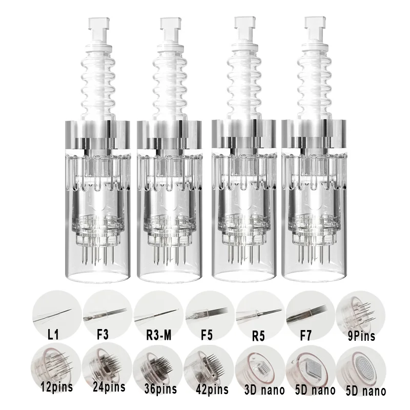 10/50/100Pcs Cartridge Needle Dr.Pen M7 M5 N2 E30 A10 Drpen Bayonet Derma Pen Needles PMU 1 3 5 7  9 12 24 36 42 Pin Nano MTS