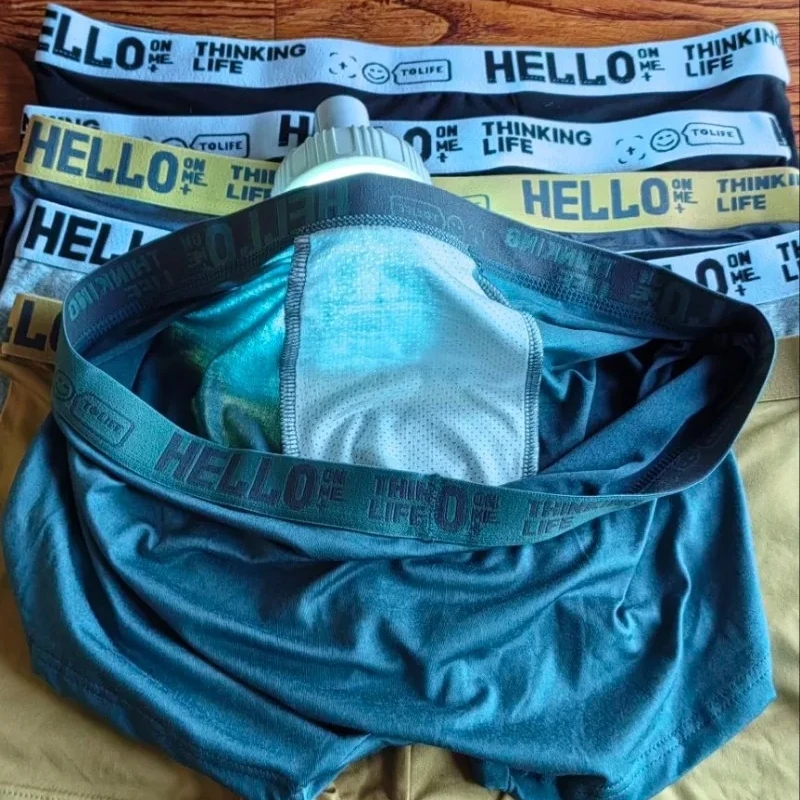 6 Stuks Mannen Ondergoed Jongens Katoenen Onderbroek Mannelijke Pure Mannen Slipje Shorts Ademende Boxershorts Comfortabel zacht Plus size