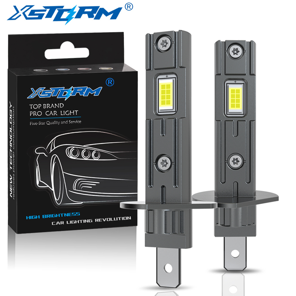 XSTORM H1 светодиодные автомобильные фары 75 Вт Mini Canbus Led для автомобильных фар безвентиляторный свет автодиодные противотуманные фары 6500K белый