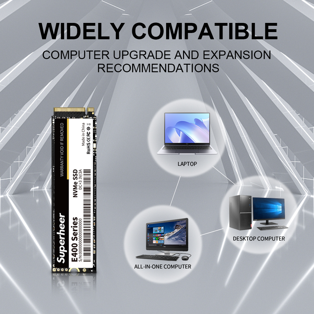 SUPERHEER NVME M2 SSD PCIe 256GB 512GB 128GB 1TB 2tb dysk twardy 2280 wewnętrzny dysk SSD do laptopa stacjonarnego M.2 PCIe 3.0