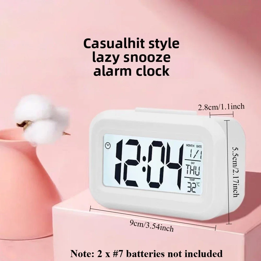 Mini LED Small Multifunctional Digital Clock Date Temperature Function Children's Bedroom Clock Home Offices Desktop Clock Alarm