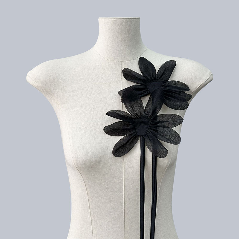 Женская кружевная брошь в виде цветка, 2 шт.