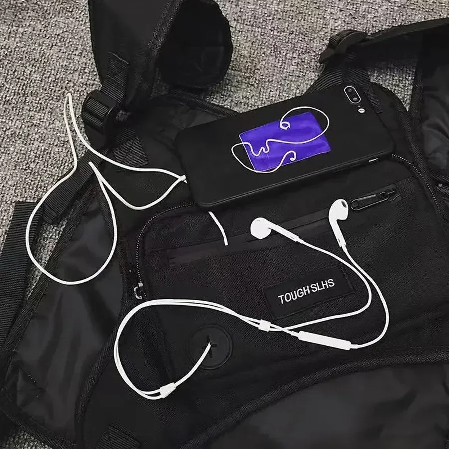 Multifuncional esportes peito saco, pacote tático, colete bonito, amantes saco, rua moda