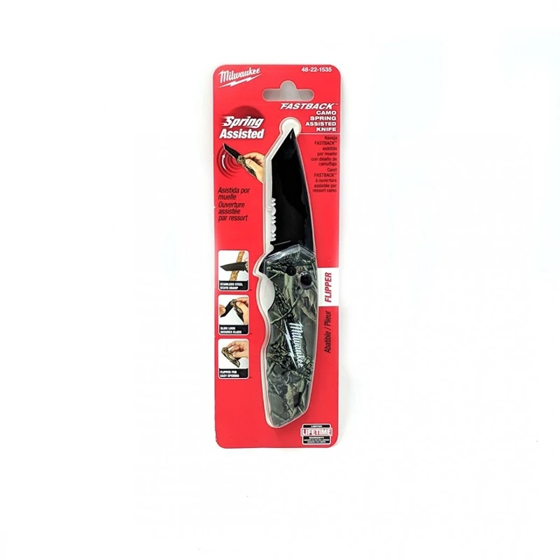 Milwaukee FASTBACK cuchillo multiusos de colección rápida con parte trasera oblicua 48-22-1502 48-22-1535 48-22-1530 Accesorios para herramientas