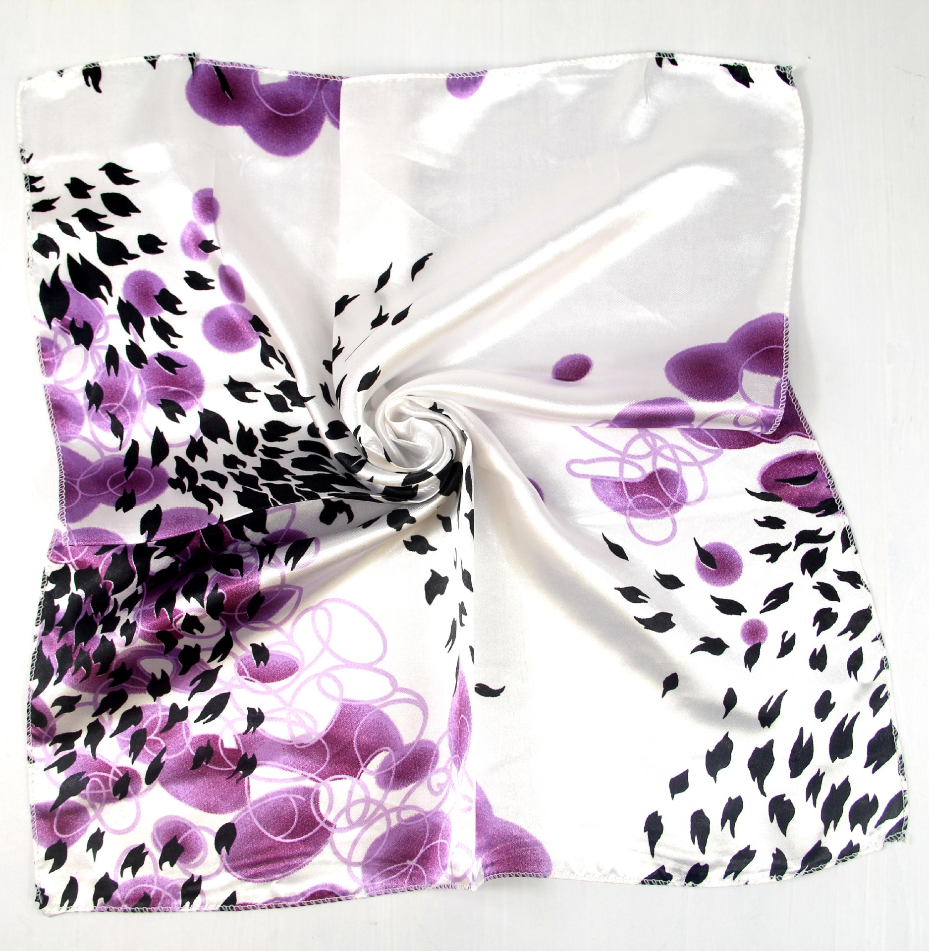 50*50 cm moda mujer pañuelo cuadrado para la cabeza envolturas bufandas señoras pañuelo estampado cuello hermosa bufanda chal cómodo