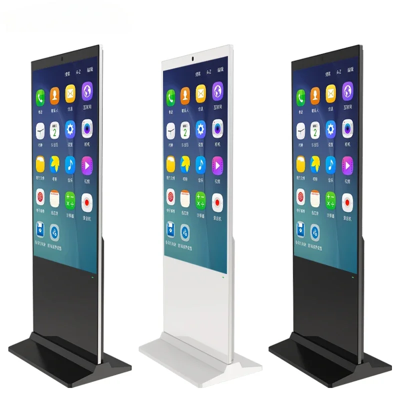Kiosque de publicité à écran tactile LCD, affichage de signalisation numérique sur pied, centre commercial, 32 pouces, 42 pouces, 50 pouces, 55 pouces, 65 pouces, OEM