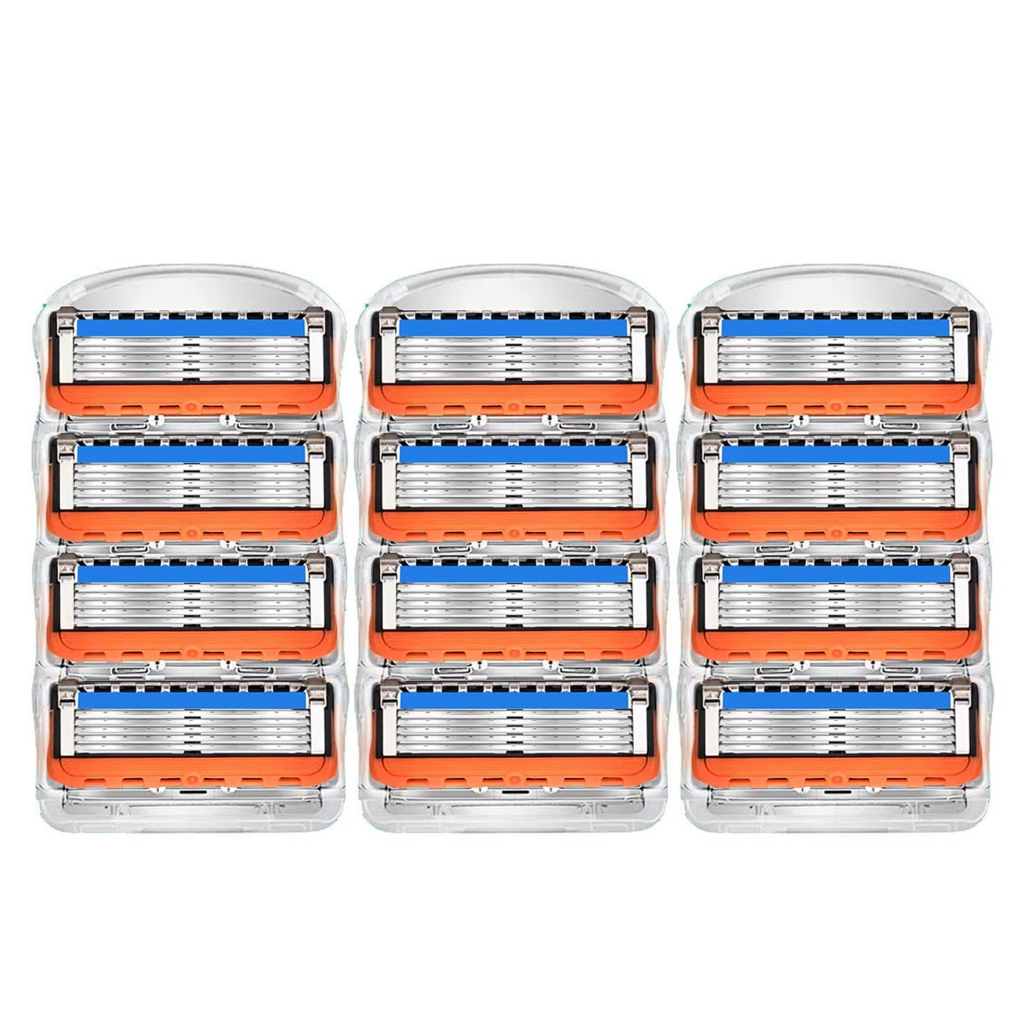 Fusion series NEW 5-layer Razor Blades, Replacement Blades, Vintage Wet Shaving Safety Razor, Skin Protection Classic Razor