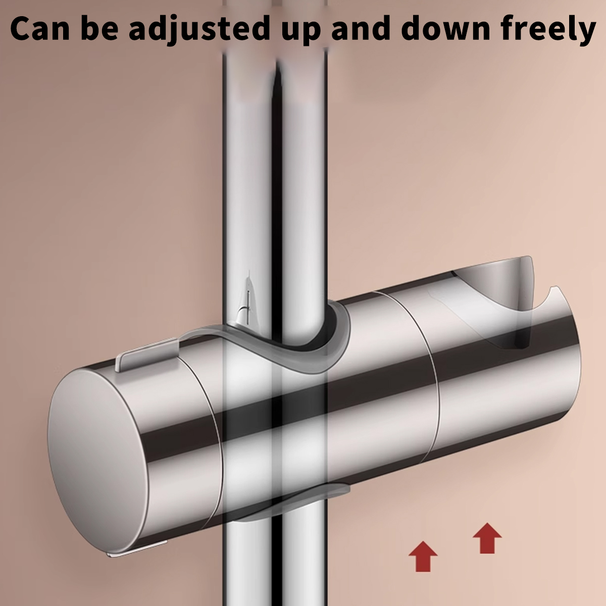 Bathroom Accessories Universal 18~25mm ABS Plastic Shower Slide Rail Bar Holder Adjustable Clamp Holder Bracket Replacement