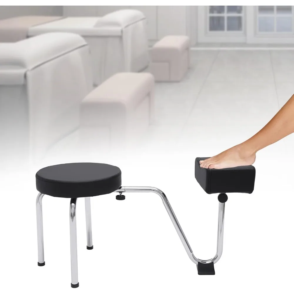 Sgabello per pedicure Salone per unghie di bellezza Lunghezza regolabile in altezza Salone portatile Spa Sgabello per pedicure Sgabello poggiapiedi per saloni di bellezza