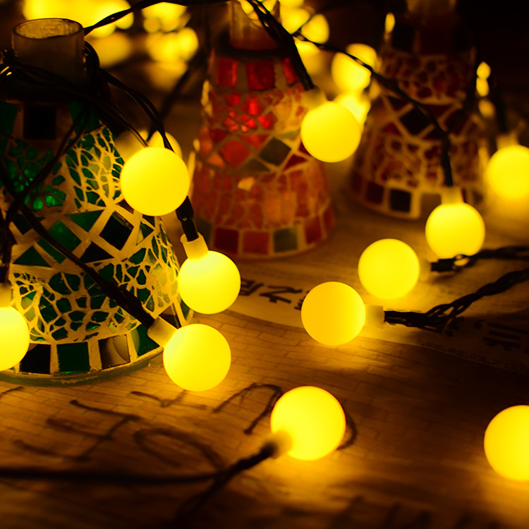 Solar String Lights LED Outdoor Waterproof Festival Garden Decorative Lights Ball Bee Cherry Star Lights Solar Star Light String