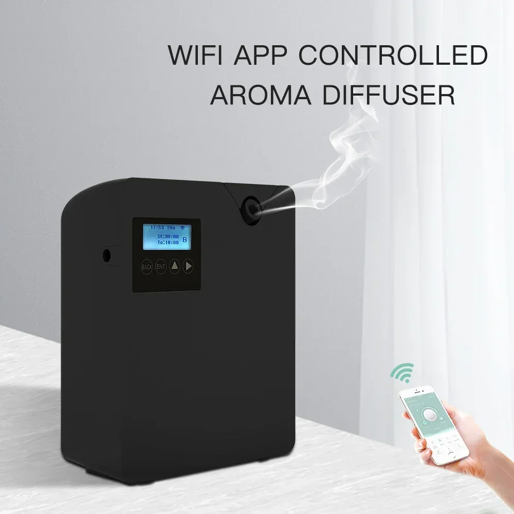 Waterless Aroma Diffuser 300ml WIFI ควบคุม Essential Oil Diffuser ฟังก์ชั่นจับเวลากลิ่นหอมอุปกรณ์สําหรับ Home Hotel