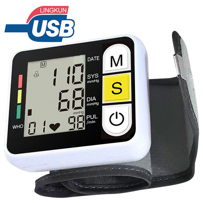 Digitale polsbloeddrukmeter Medische bovenarm bloeddrukmeter Automatische tonometer Tensiometro bloeddrukmeter