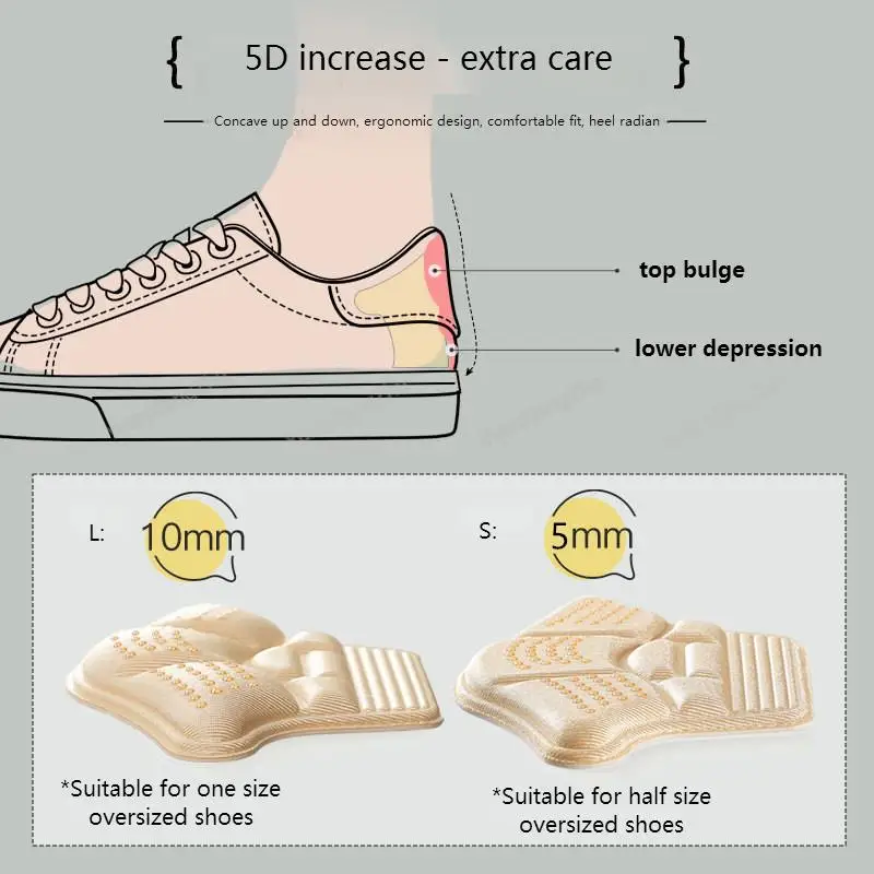 1 Paar Fersen aufkleber Fersen schutz Turnschuhe schrumpfende Einlegesohlen Anti-Verschleiß-Füße Schuh polster Größe anpassen Fersen kissen einsätze