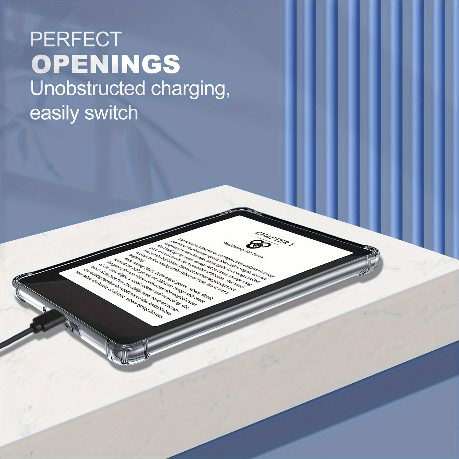 Clear Case for Kindle Paperwhite 5 4 3 2 1, for Kindle 11th/10th Generation, TPU Back Cover, Ultra Slim TPU Soft Cover