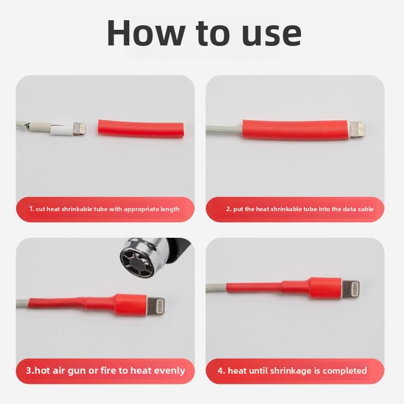 Schrumpfschlauch, hitzebeständiger Schlauch, Schrumpfverpackungsset, Kabel, Isolierhülle, 100–750 Stück