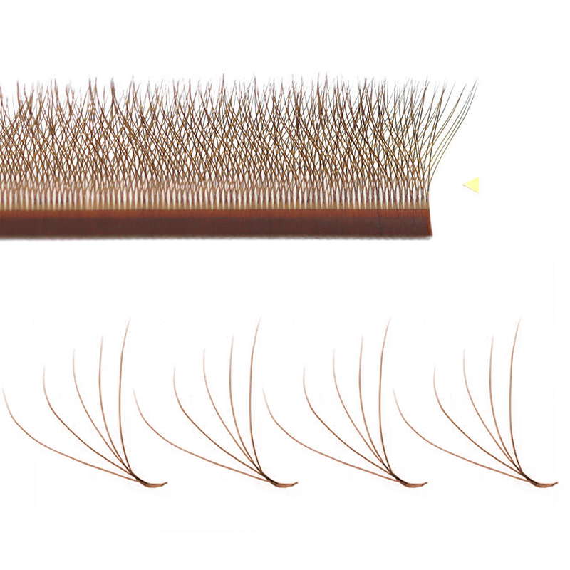 MARIA Коричневый 5D W Форма Тип Наращивание Ресниц Красочные