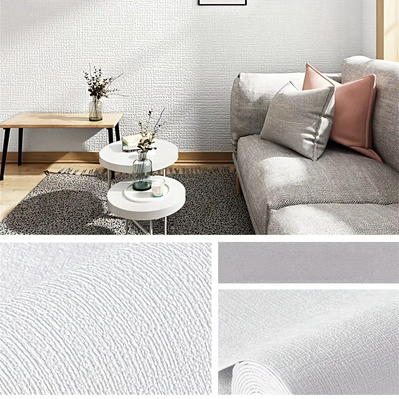 Papel de parede autoadesivo de lama de diatomáceas, fundo de tv reforçado, papel de parede de linho, renovação de quarto, decoração de casa, espuma xpe, adesivos de parede