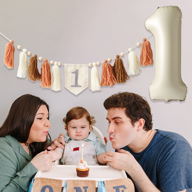 Happy Birthday Banner Handmade Tassel Garland Sets Baby Shower Anniversary Birthday Party Balloon Decoration Crafts Supplies