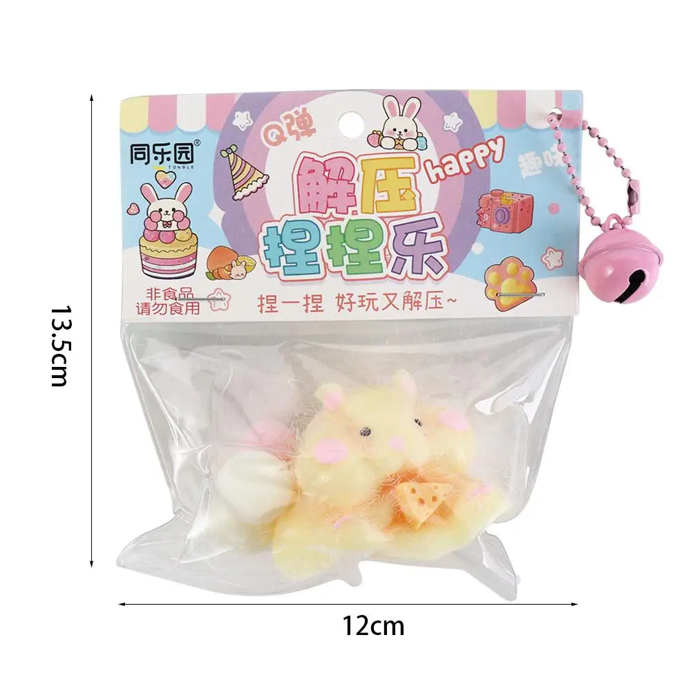 Cute Taba Squishy Hamster Squeeze Toy Cartoon Fidgets Toy Funny Plush Pinch Decompression Toy Stress Relief For Kids Adults Gift