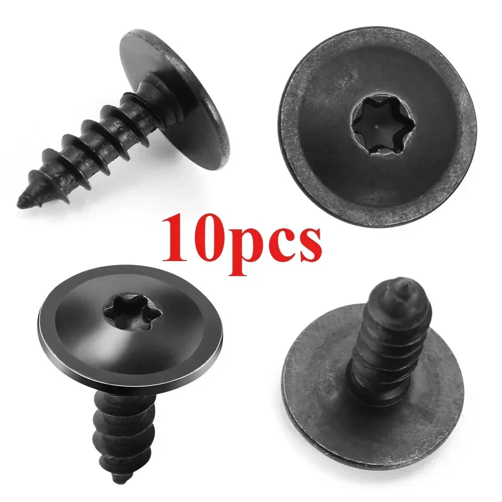 10 Uds Clips de coche tornillos de rosca accesorios de coche para VW Polo Golf 4 5 6 7 Beetle MK3 MK4 MK5 MK6 Bora CC Passat B6 B5