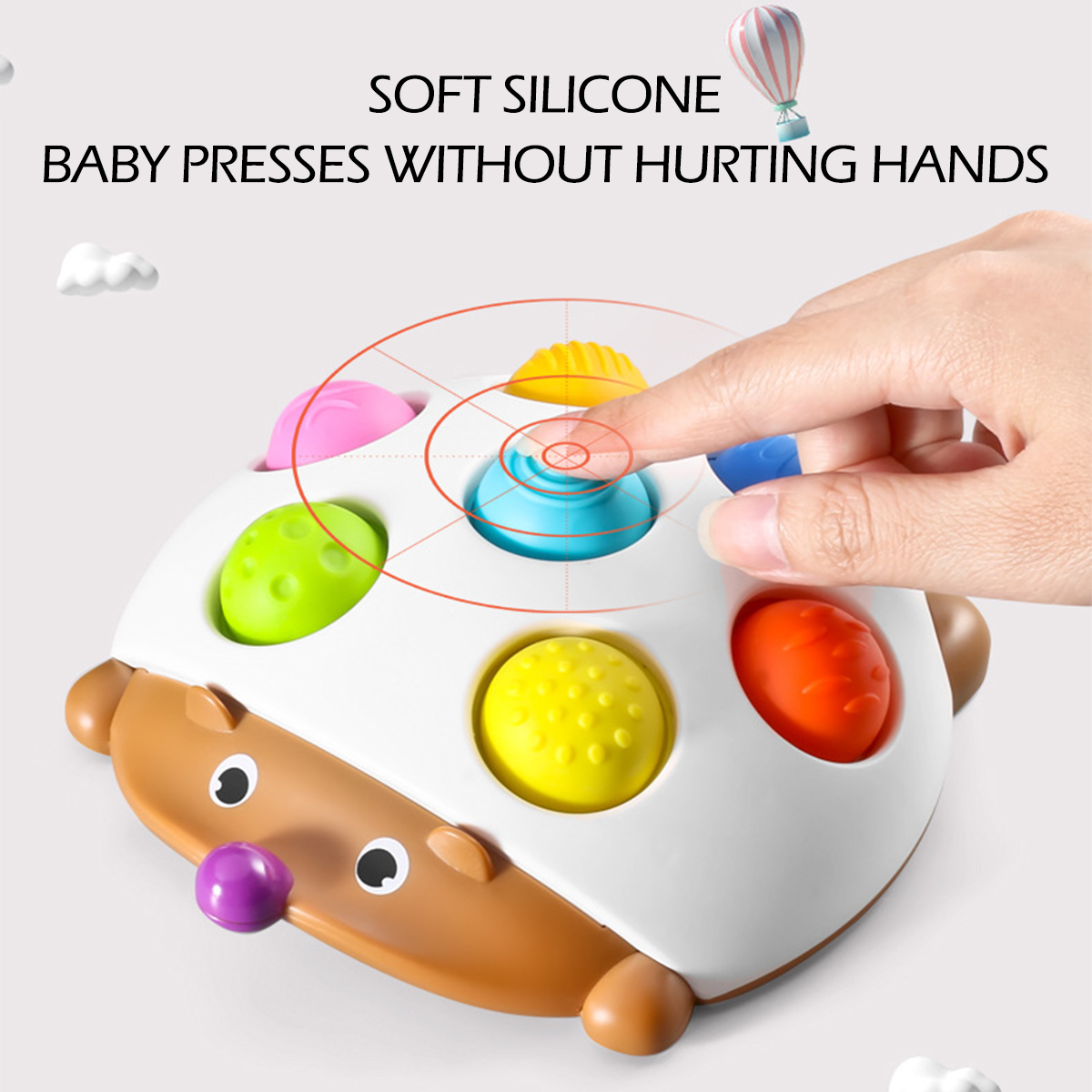 1 stks squeeze Push Pop Speelgoed Kids Vinger Druk siliconen Fidget zintuiglijke Speelgoed ForBaby Volwassenen Decompressie Speelgoed