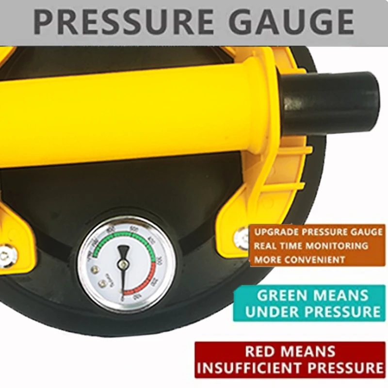 2 pçs 1 pçs 8 Polegada ventosa a vácuo 250kg bomba de ar ventosas para vidro levantador resistente para telha granito vidro levantamento manual