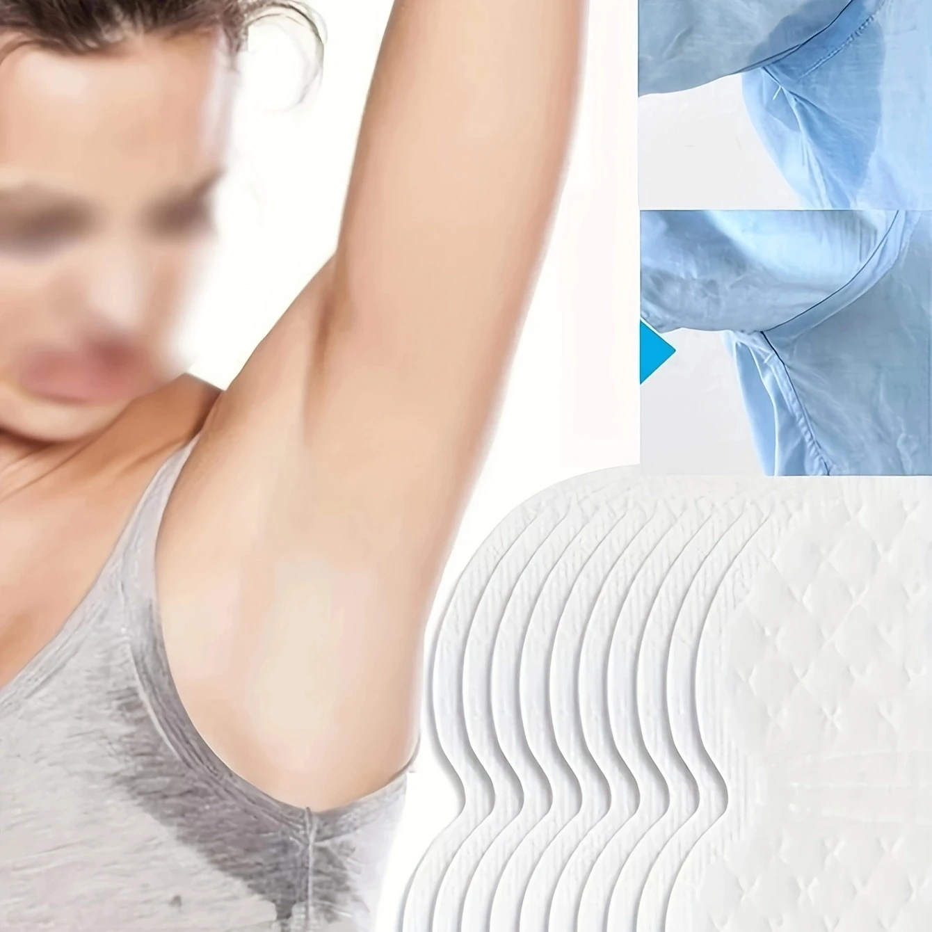 20 pces/30 pces/50 pces/70 pces-adesivos anti-suor invisíveis para homens e mulheres t camisa uma vez axilas adesivos absorventes de suor