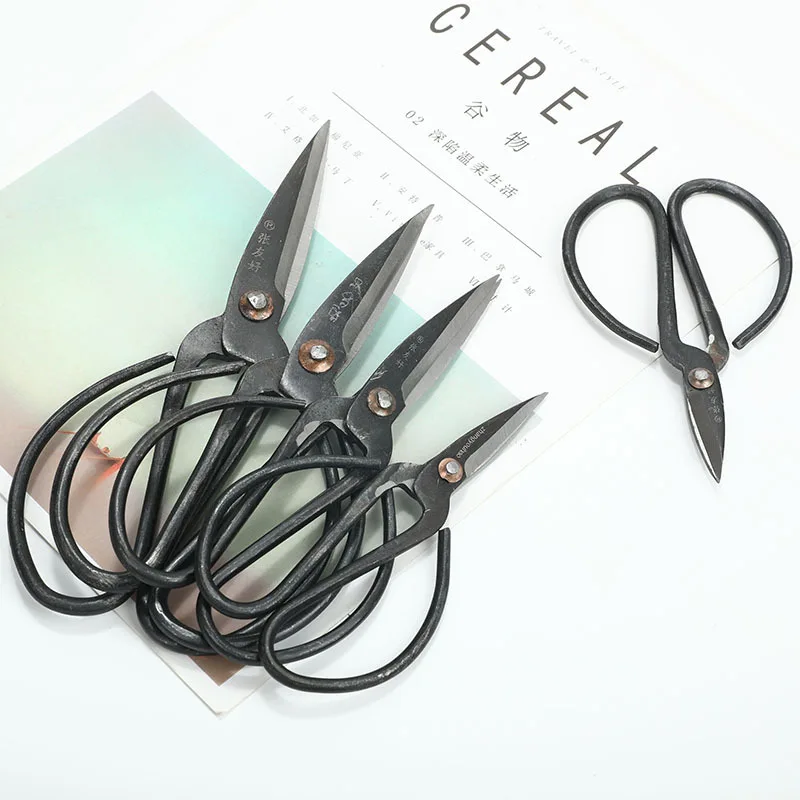 Classical style iron forging flange scissors for kitchen household and Garden Use iron wire scissor