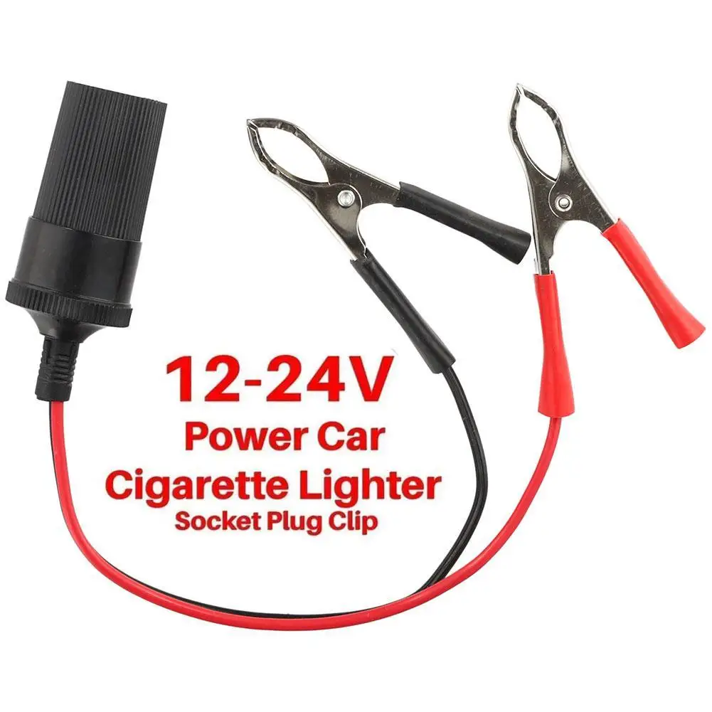 Batería de cobre puro de alta potencia para coche con Clip para encendedor de cigarrillos enchufe hembra voltios 12/24V 220W enchufe de coche accesorios para coche