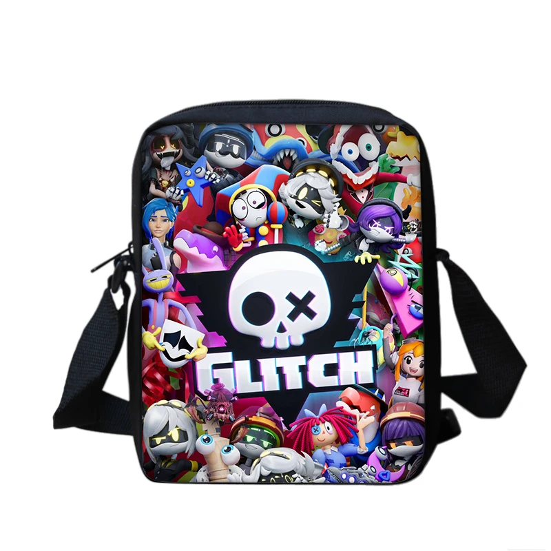Murder Drones Bolso de hombro con estampado de dibujos animados para niños y niñas, bolso informal para teléfono, bolso de compras para hombres y mujeres, el mejor regalo de cumpleaños