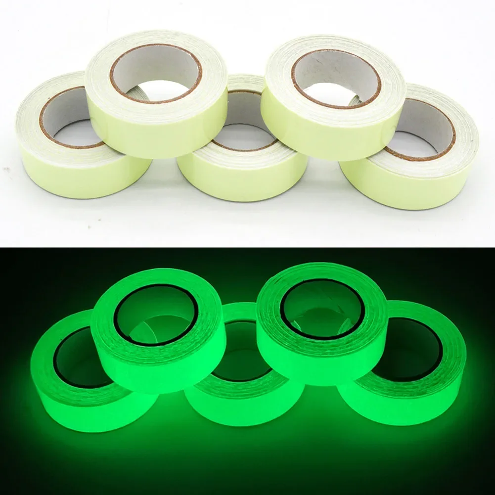 Nastro adesivo autoadesivo notturno fluorescente luminoso 3M Nastro adesivo di sicurezza per la decorazione della casa Nastro adesivo di avvertimento