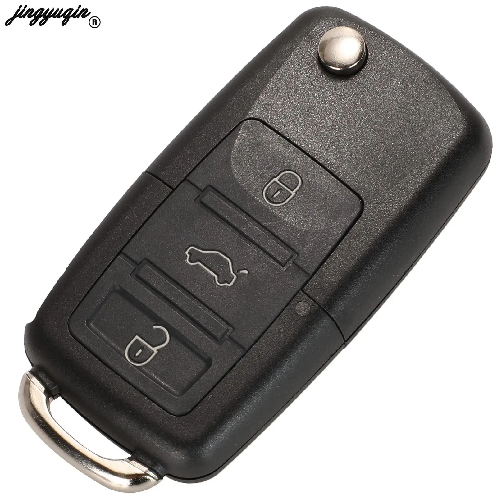 Jingyuqin 2/3/4 Botões 315/434MHz Chave Remota Dobrável para Carro id48 Para VW SEAT Altea Ibiza Leon Toledo T5 1J 0959753 AG 1K 0959753 G