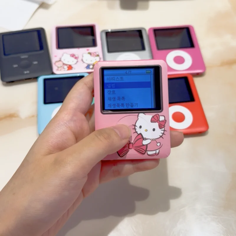 Kawaii hello kitty студенческий MP3 мультфильм аниме портативная мини-музыка Walkman спортивный компаньон звук можно играть на открытом воздухе новый