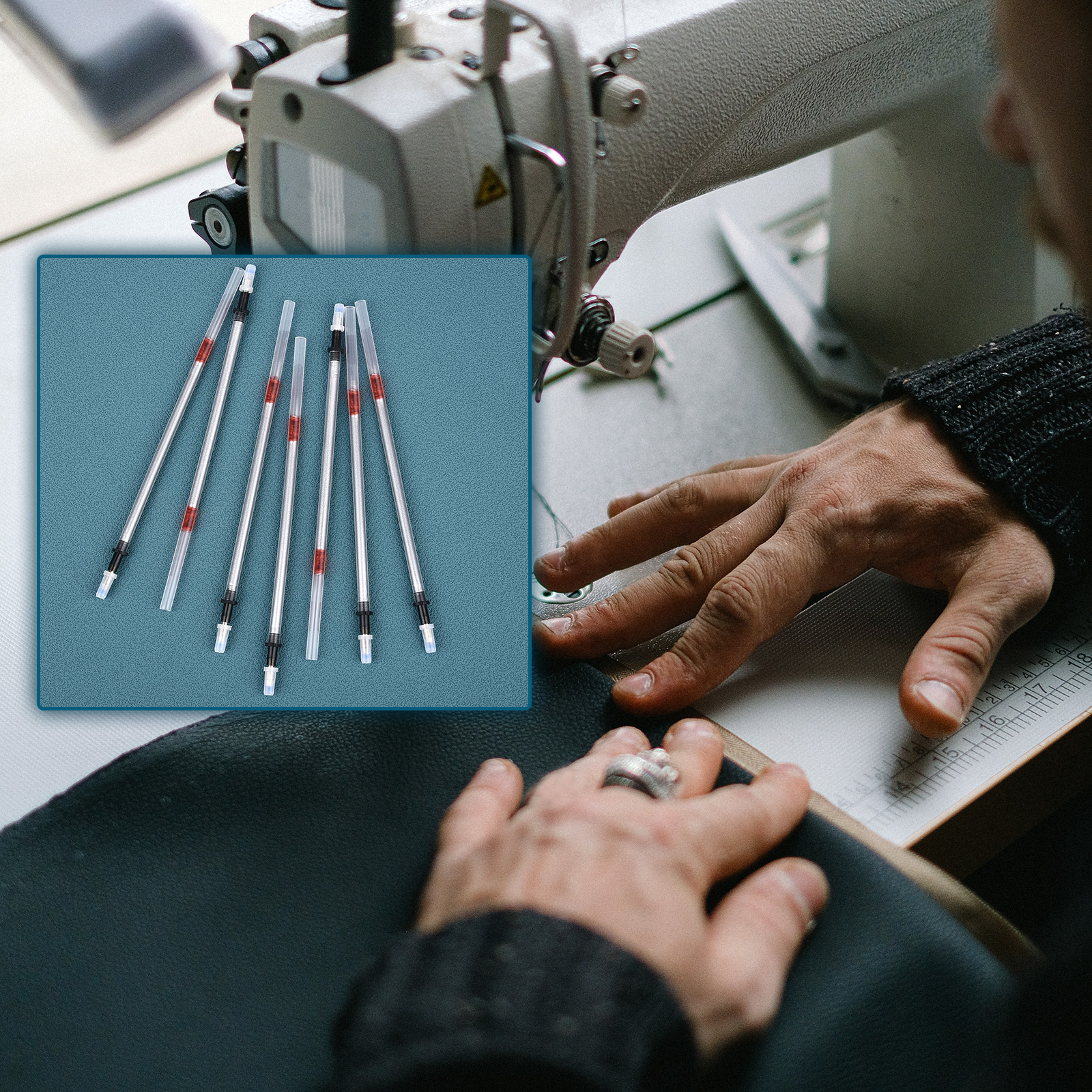 5/10/20Pcs Leather Scribing Refillable Pen Erasable Mercury Marker Clothing Fabric Textile Marking Water Pens DIY Leather Crafts